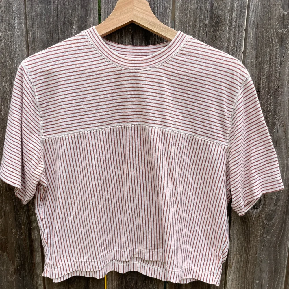 Lou & Grey striped boxy top, M - Picture 1 of 4